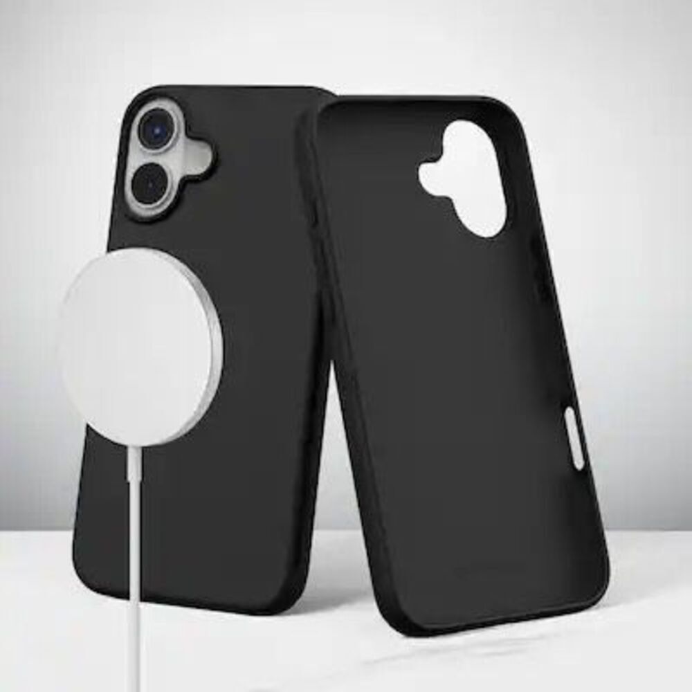 Insignia Silicone Case with‎ MagSafe for iPhone 16 Black Open Box